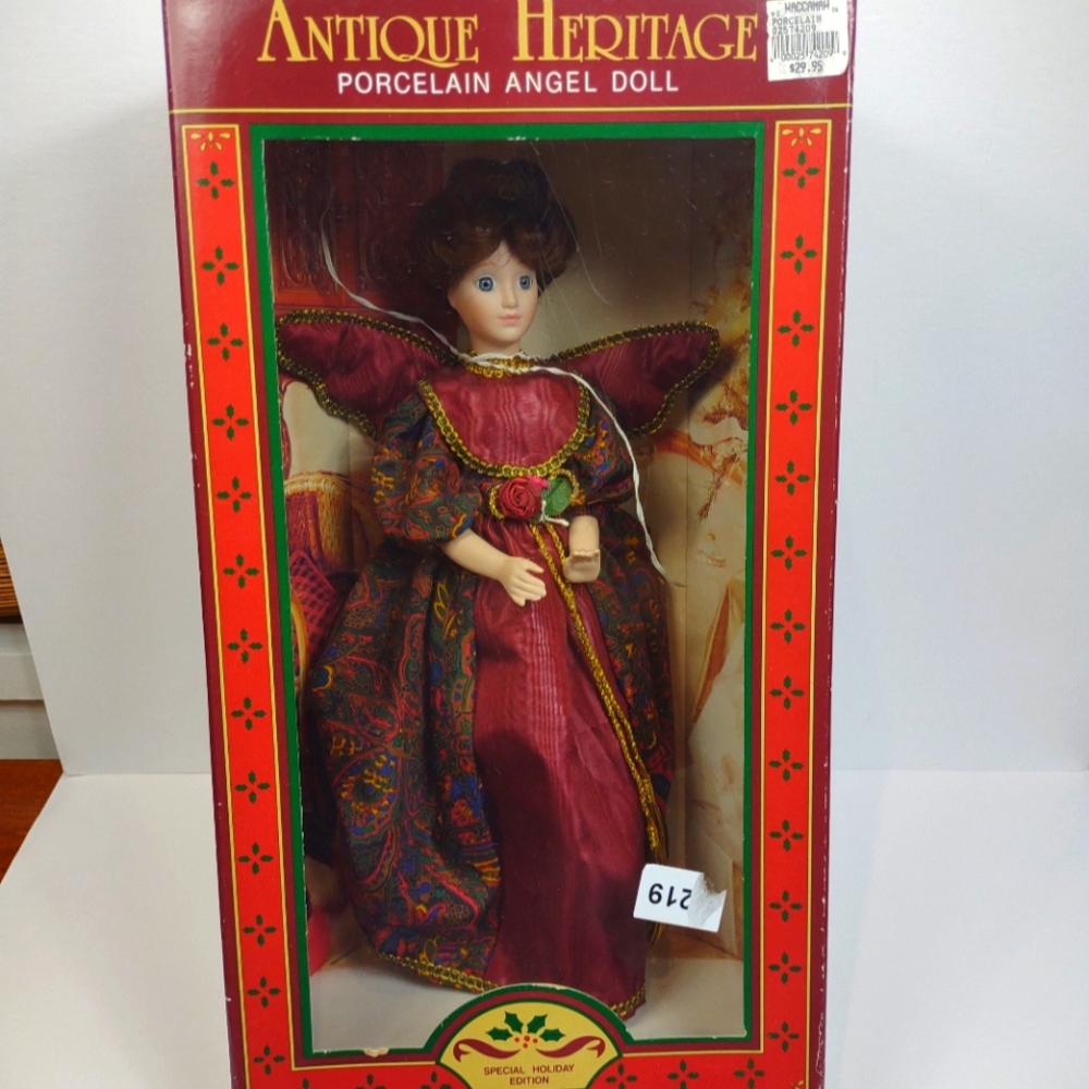 17" Antique Heritage Porcelain Angel Doll 1991 Holiday Edition Anco Philippines